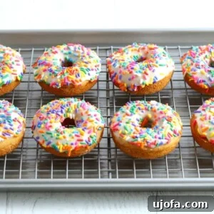 A beautifully glazed gluten-free vanilla donut, ready to be enjoyed.