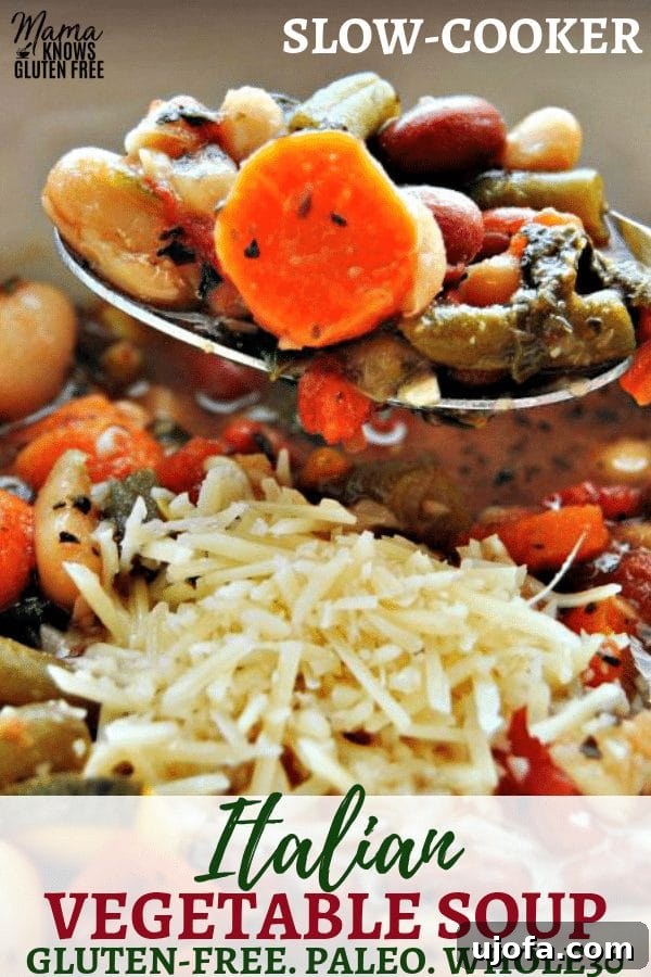 Hearty Slow-Cooker Italian Vegetable Soup, a perfect gluten-free and healthy meal