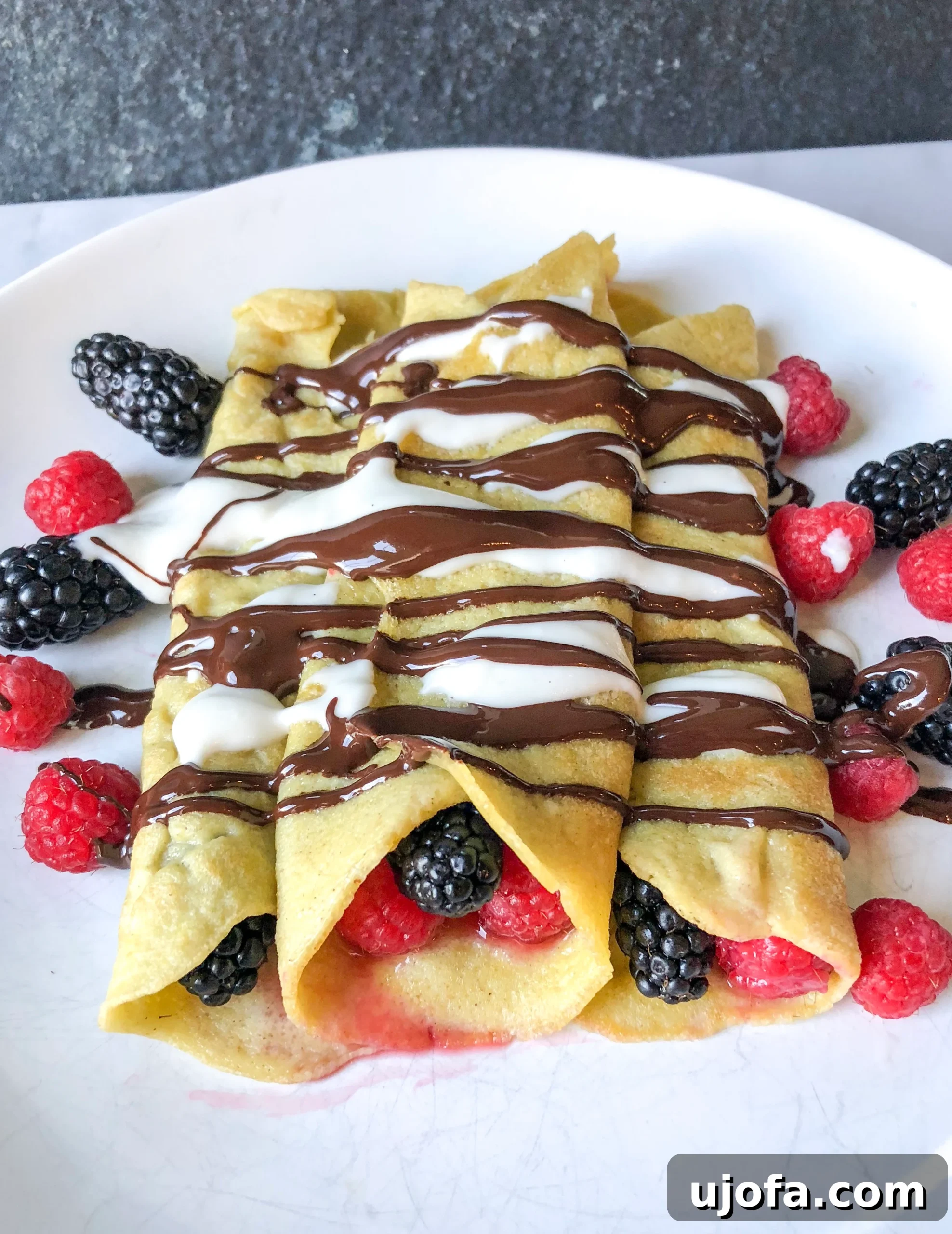 Multi-Purpose Grain-Free Flatbreads 2 Delicious Grain-Free Crepes Stacked for a Sweet or Savory Meal