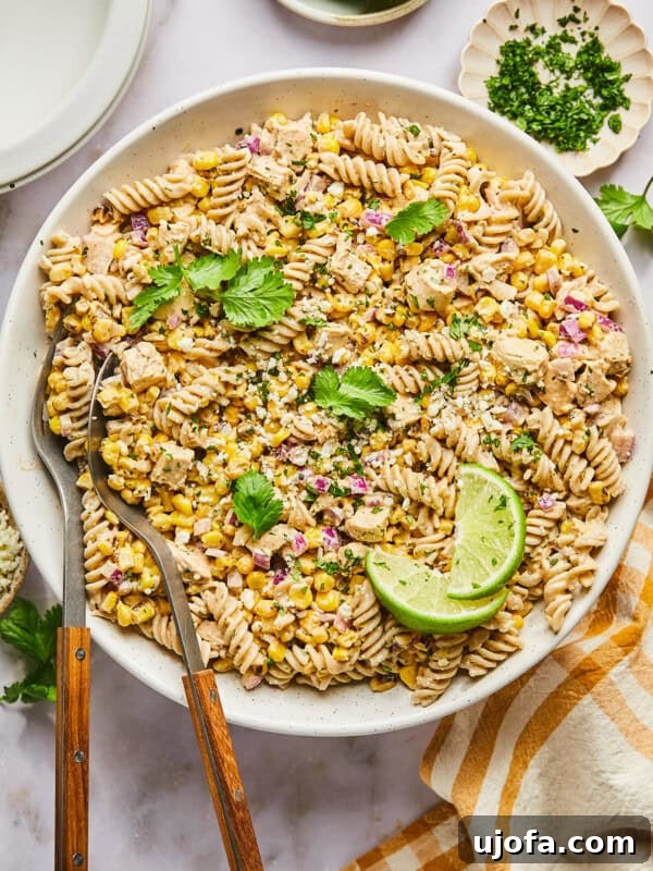 Green Goddess Chicken Salad with Extra Protein Boost 12 street corn pasta salad