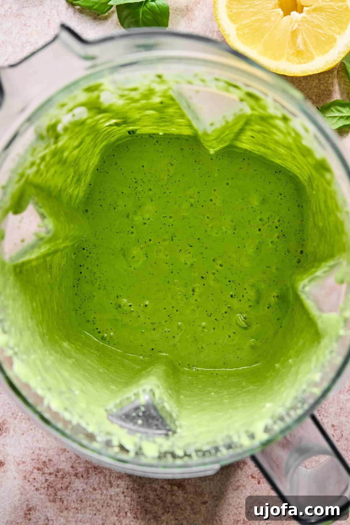Green Goddess Chicken Salad with Extra Protein Boost 4 Green goddess dressing in a blender
