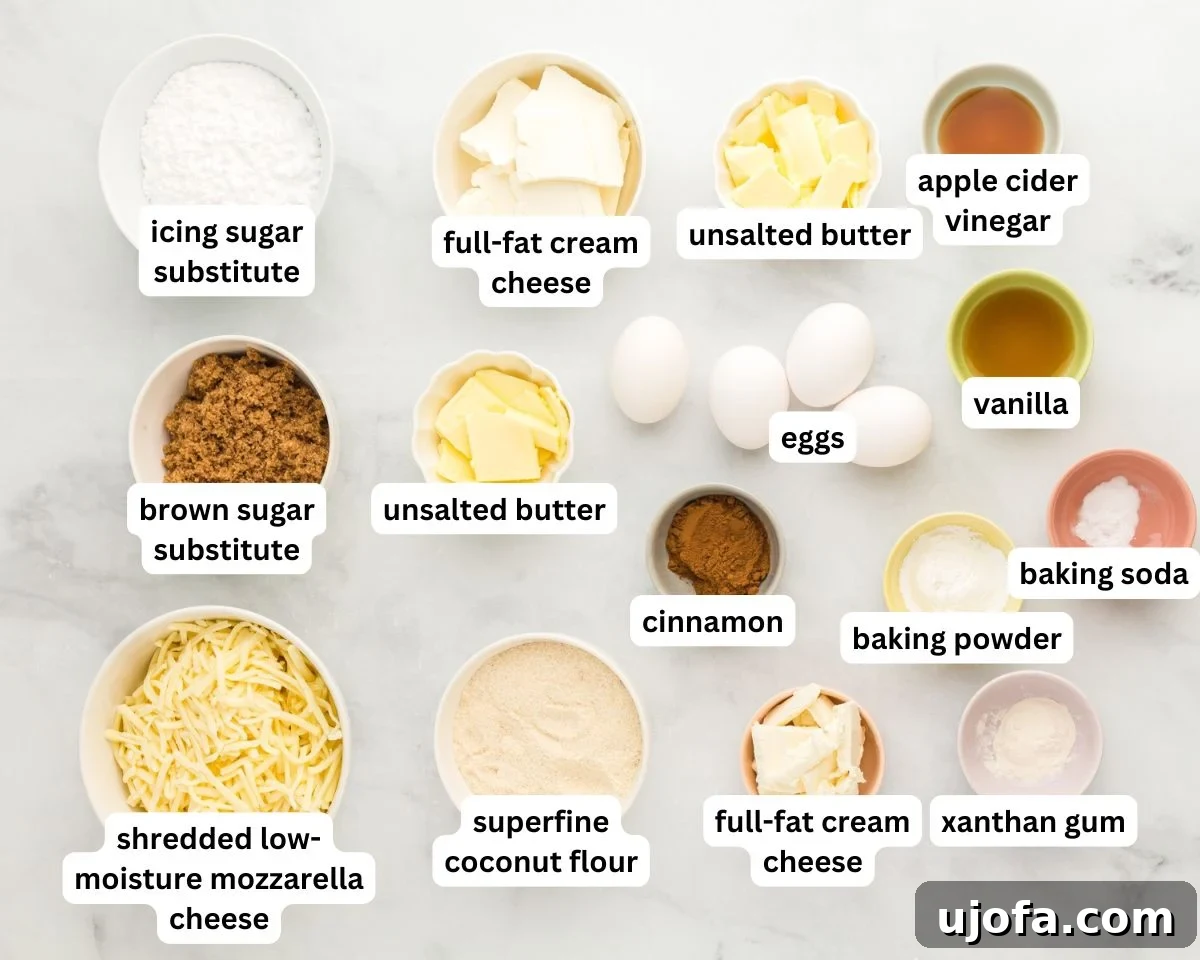keto cinnamon rolls ingredients