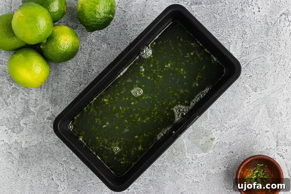 Refreshing Lime Sorbet Recipe: Zesty Homemade Citrus Sorbet 7 liquid contents of lime sorbet