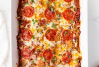 Keto Pizza Casserole: Cheesy Low-Carb Comfort Bake