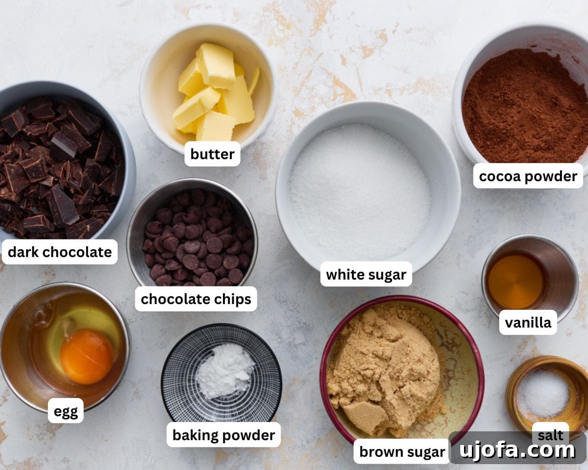 Fudgy Flourless Chocolate Cookies Gluten Free 3 Flourless chocolate cookies ingredients