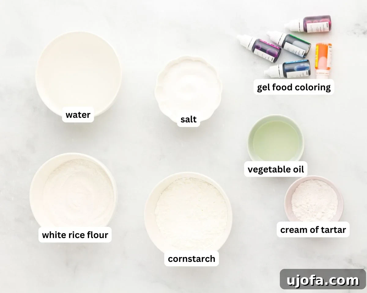 Homemade Gluten-Free Play Dough Recipe for Kids 4 gluten-free play doh ingredients