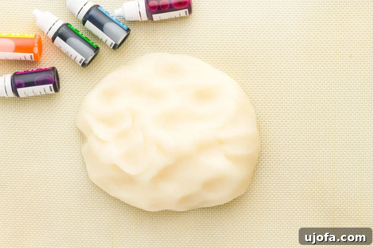Homemade Gluten-Free Play Dough Recipe for Kids 8 a single smooth dough ball ready to be divided and colored