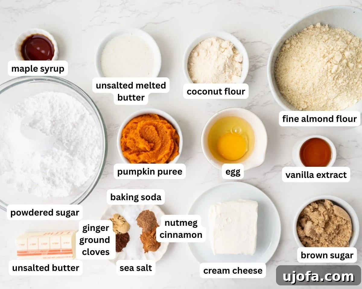 Chewy Almond Flour Pumpkin Cookies with Warm Spices 3 pumpkin cookie ingredients